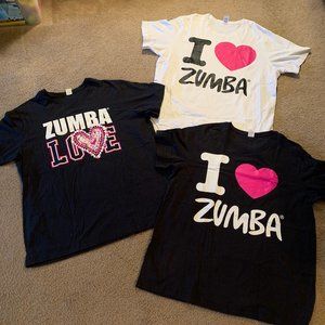 3 Bundle Zumbawear TShirts